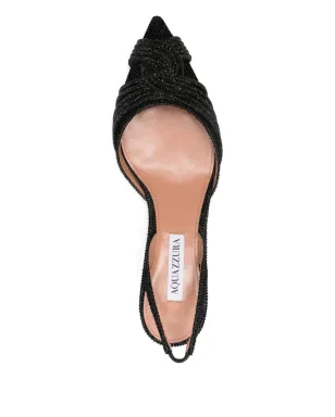 Aquazzura ビーズ付きスリングバックパンプス - サムネイル4
