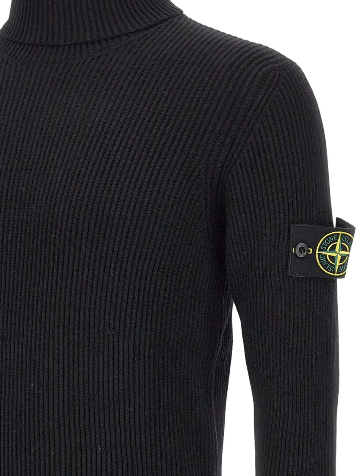 Stone Island リブ編みタートルネックセーター - 画像3