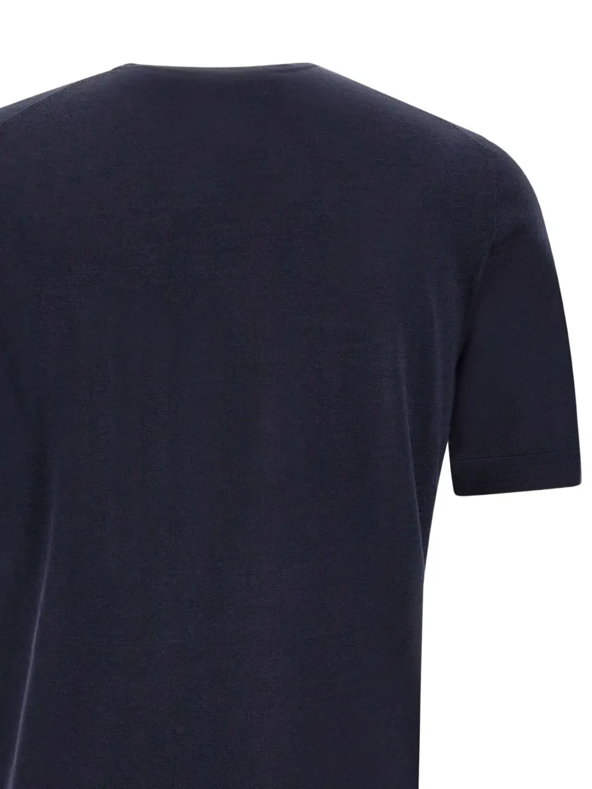 Filippo De Laurentiis ribbed-hem short-sleeve polo shirt - Blue - 画像4