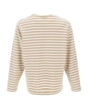 Maison Kitsuné キツネヘッド柄ストライプ長袖トップ - サムネイル2