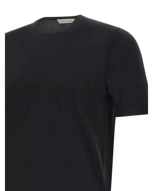Filippo De Laurentiis 短袖ウール混紡Tシャツ - ブラック - サムネイル5