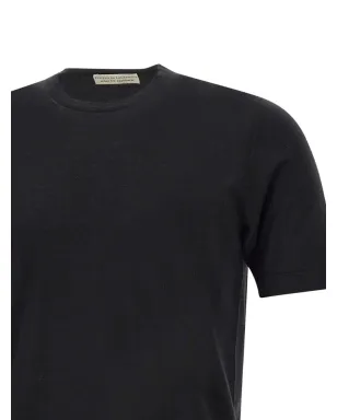 Filippo De Laurentiis 短袖ウール混紡Tシャツ - ブラック - サムネイル4