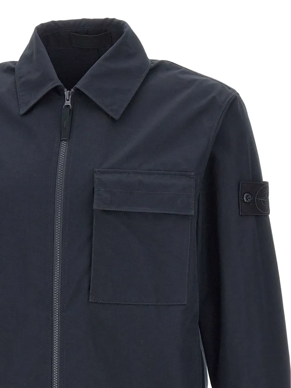 Stone Island 二ウェイジップ胸ポケットジャケット - ブルー - 画像4