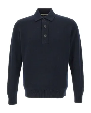 Filippo De Laurentiis 三つボタンリブ編みポロシャツ - サムネイル1