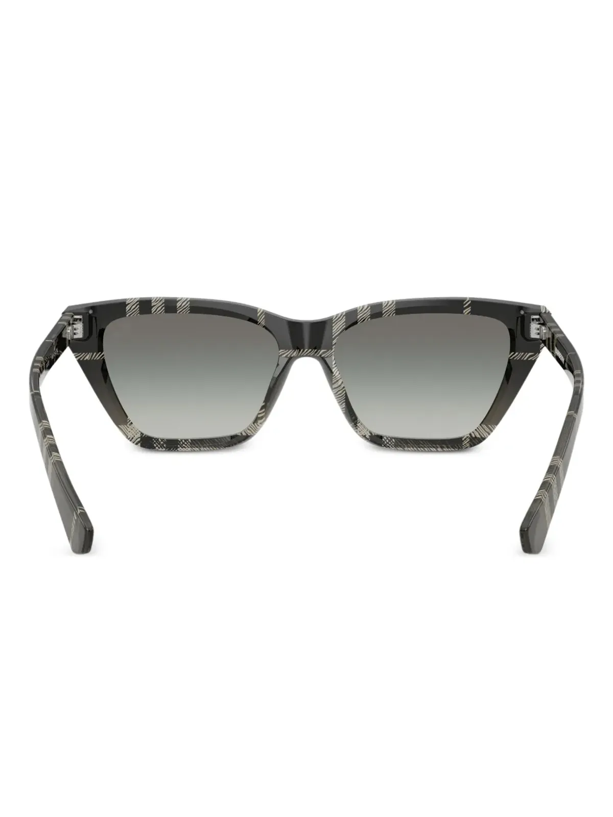 Burberry Eyewear チェック柄キャットアイサングラス - グレー - 画像3