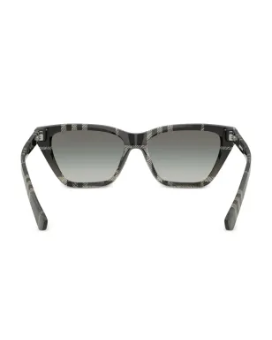 Burberry Eyewear チェック柄キャットアイサングラス - グレー - サムネイル3