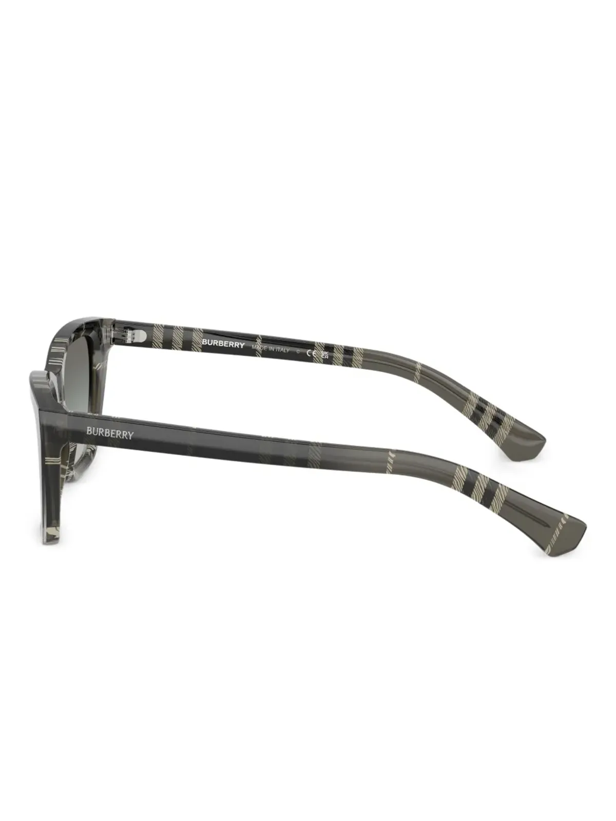 Burberry Eyewear チェック柄キャットアイサングラス - グレー - 画像4