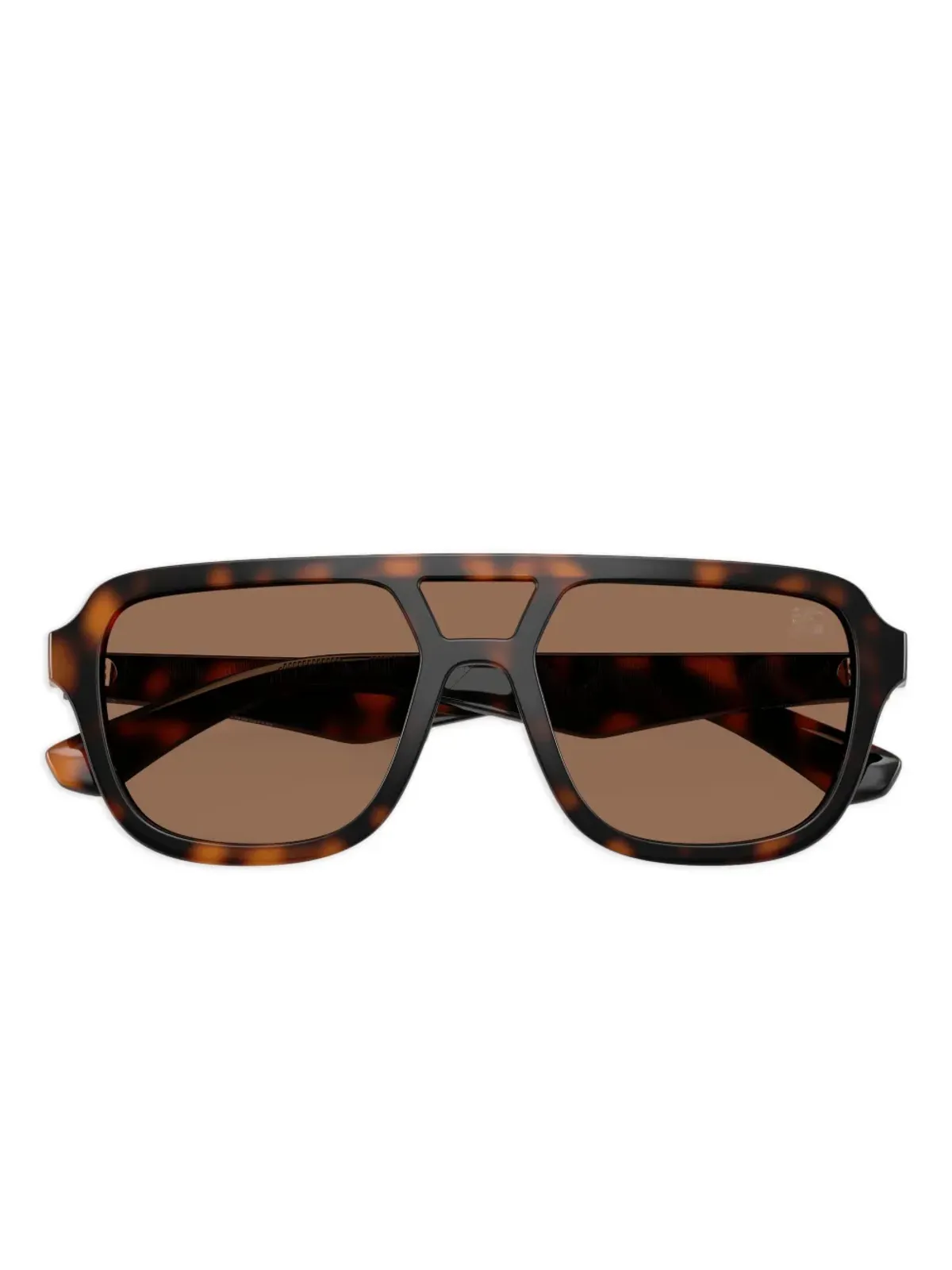 Burberry Eyewear べっ甲柄パイロットフレームサングラス - ブラウン - 画像3