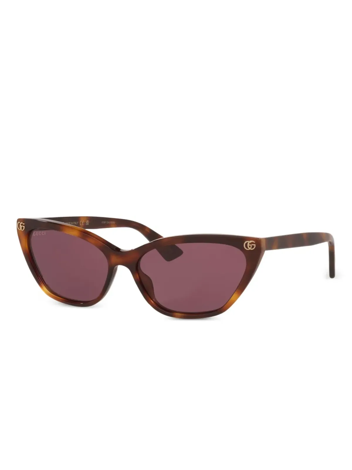 Gucci Eyewear ロゴディテール キャットアイ サングラス - 画像2
