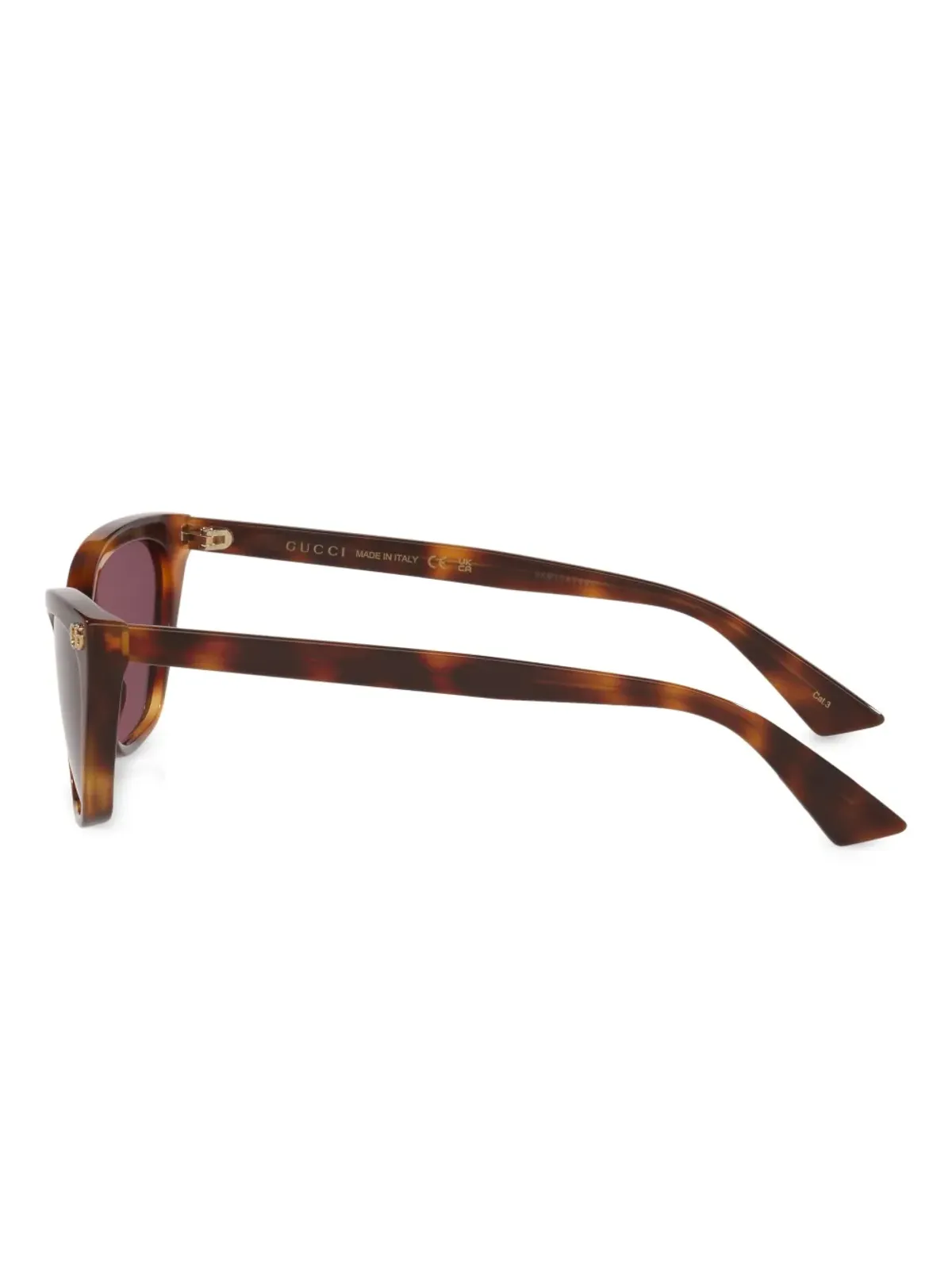 Gucci Eyewear ロゴディテール キャットアイ サングラス - 画像4