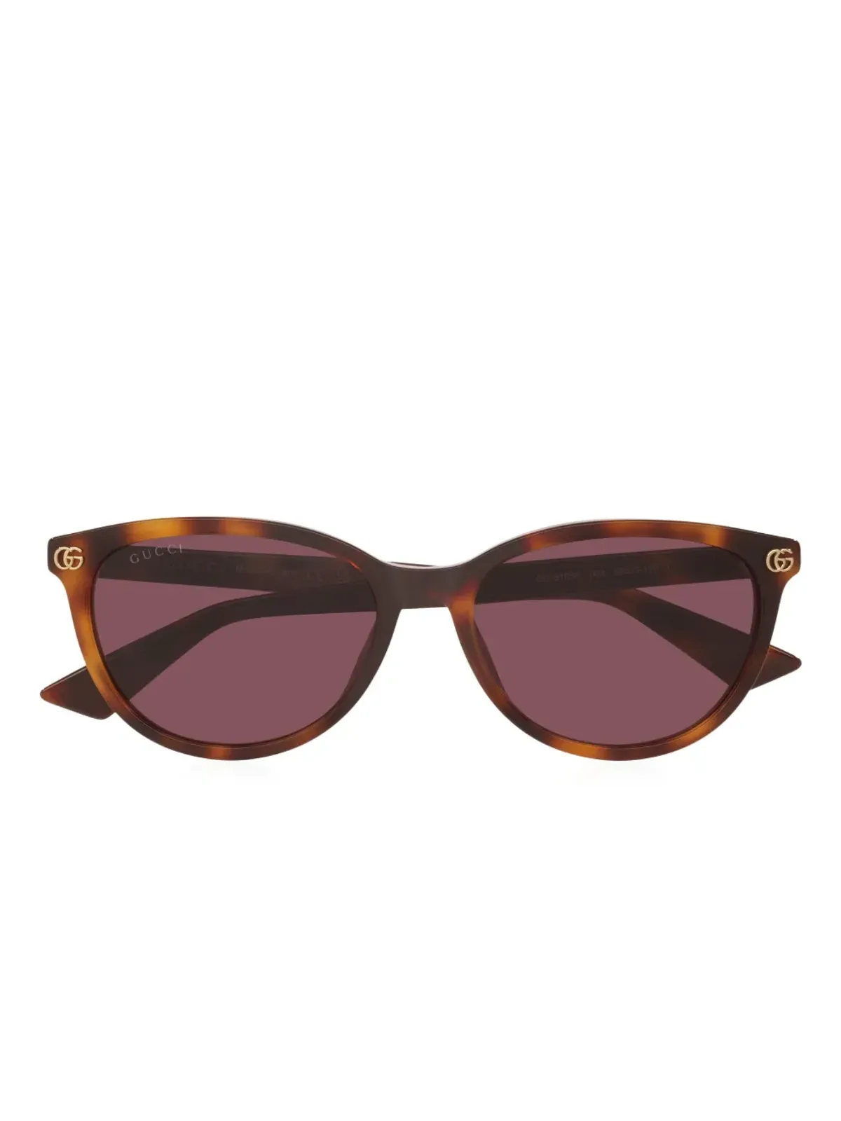 Gucci Eyewear GGロゴべっ甲柄サングラス - 画像5