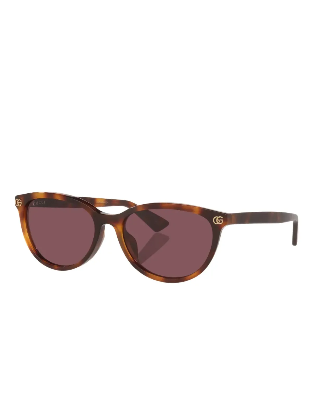 Gucci Eyewear GGロゴべっ甲柄サングラス - 画像2