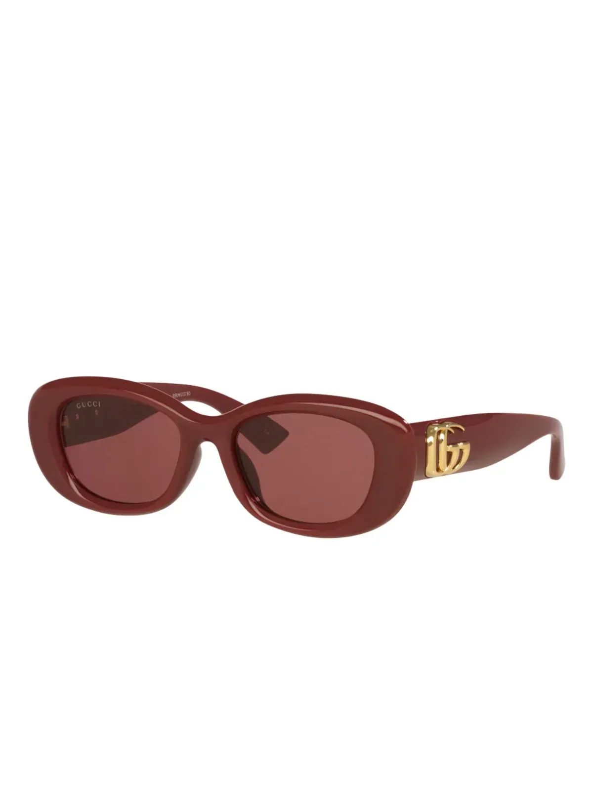 Gucci Eyewear GG-logo オーバルフレーム サングラス - 画像2