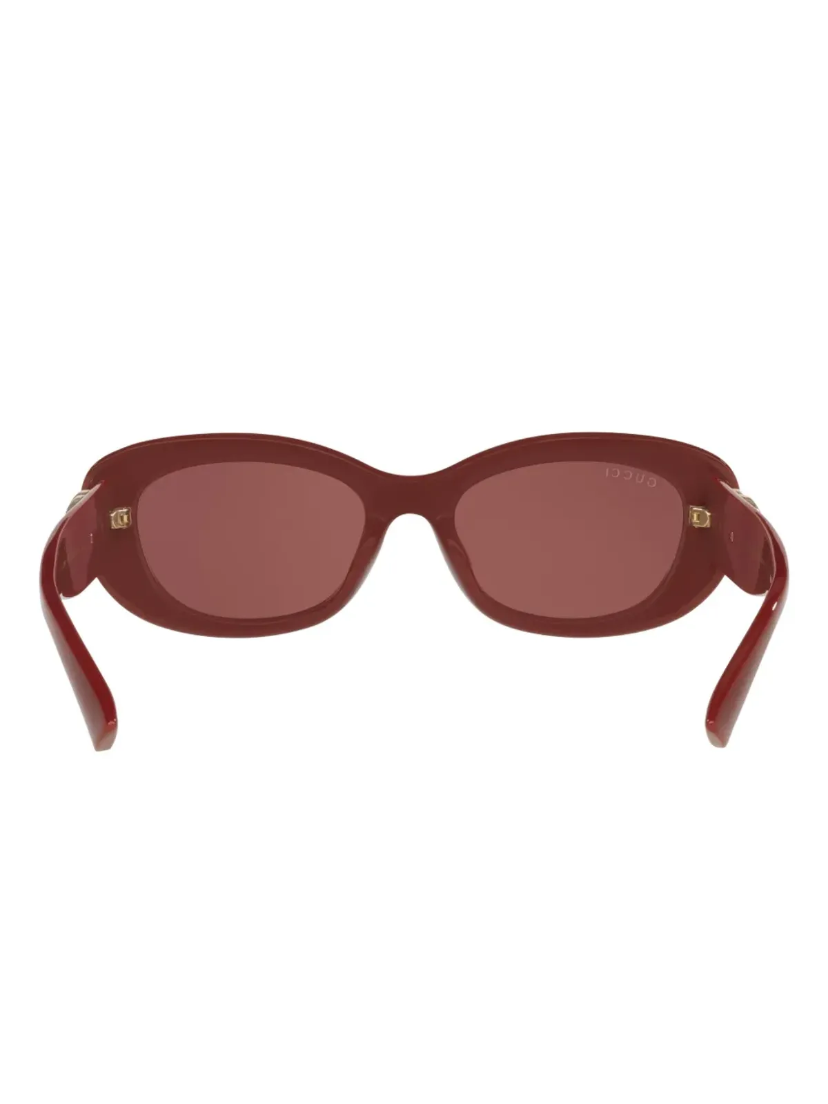 Gucci Eyewear GG-logo オーバルフレーム サングラス - 画像4