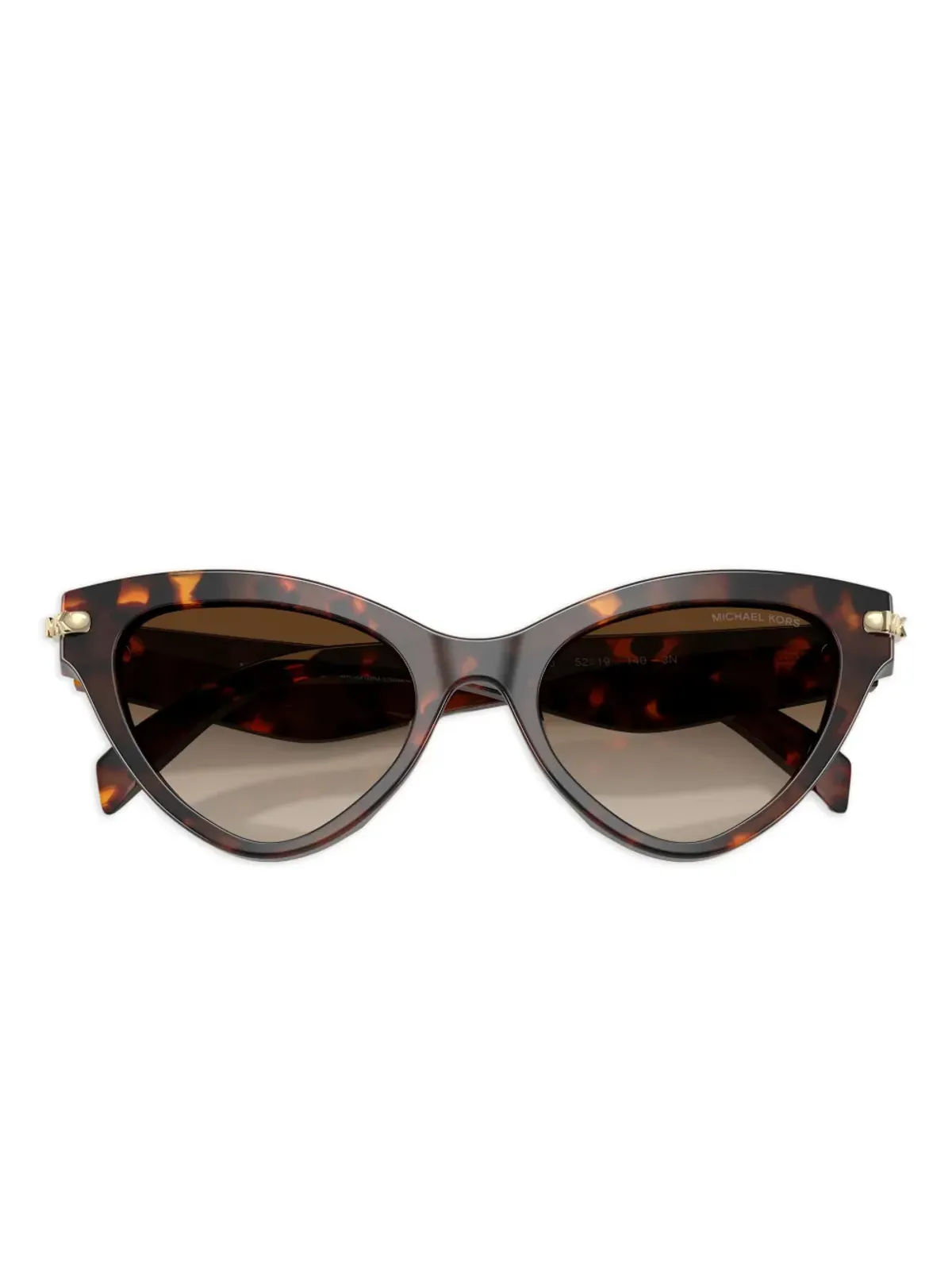 Michael Kors べっ甲柄キャットアイサングラス グリーン - 画像5