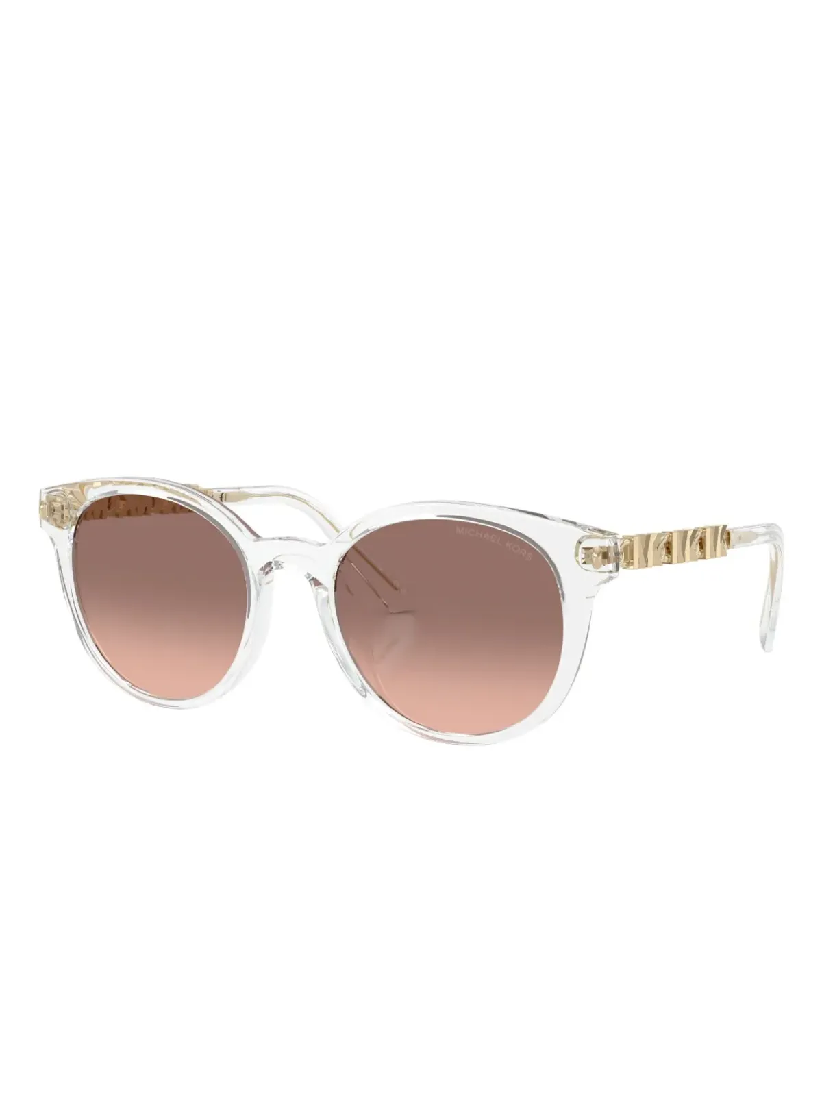 Michael Kors ロゴプレート付き ラウンドサングラス - 画像2