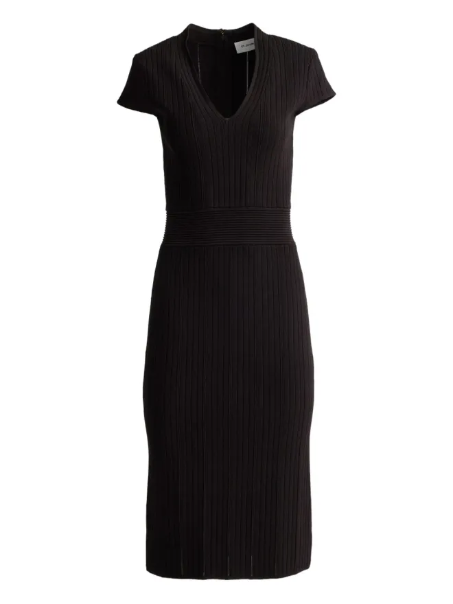 St. John St. John Vネック ミディドレスの商品画像