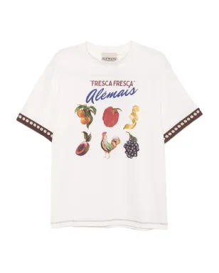 ALEMAIS Mercado T-shirt - White - サムネイル1