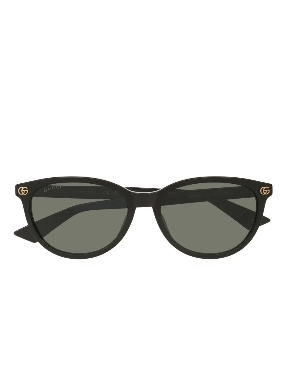 Gucci Eyewear ロゴディテール丸型フレーム サングラス - ブラック - 画像5