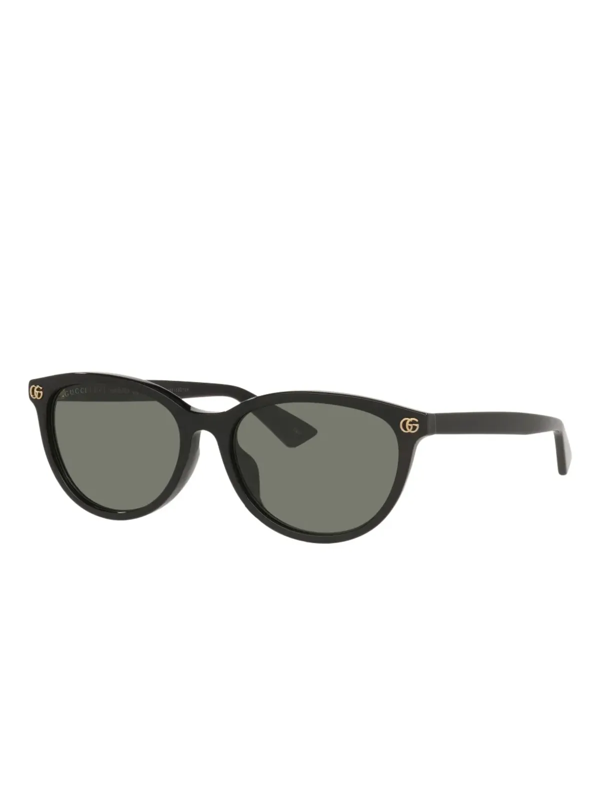 Gucci Eyewear ロゴディテール丸型フレーム サングラス - ブラック - 画像2