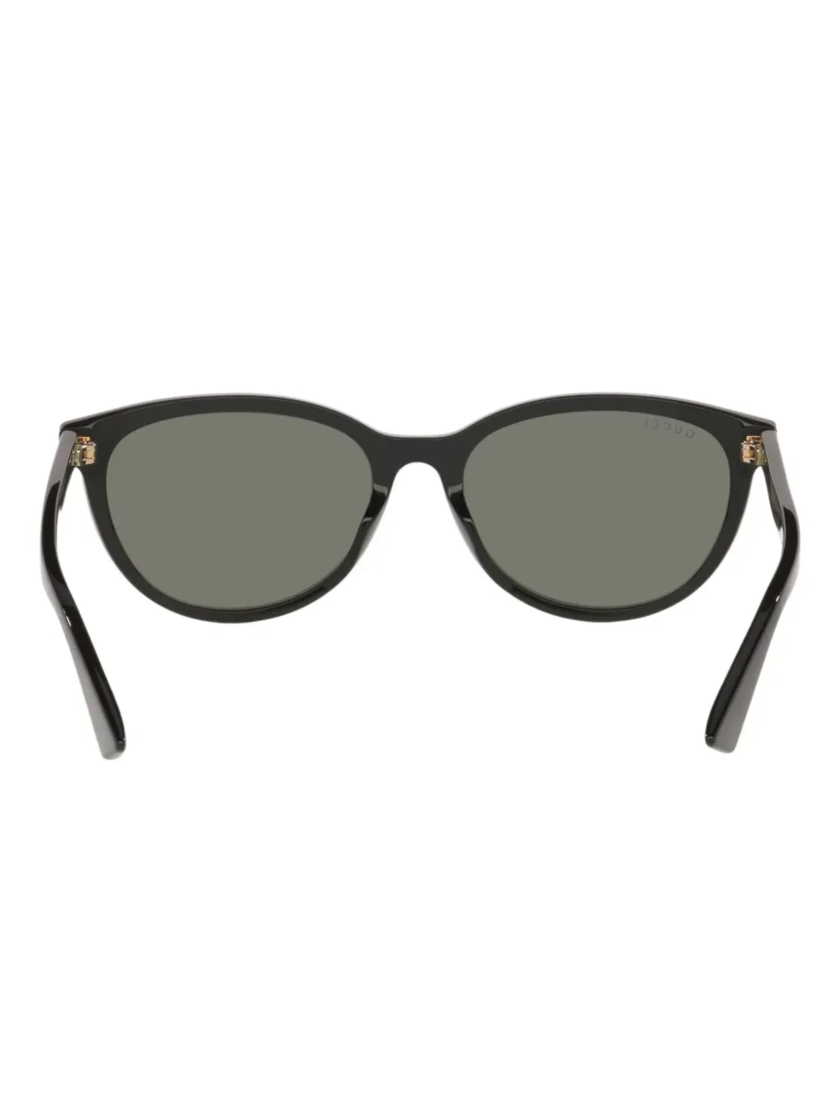 Gucci Eyewear ロゴディテール丸型フレーム サングラス - ブラック - 画像3