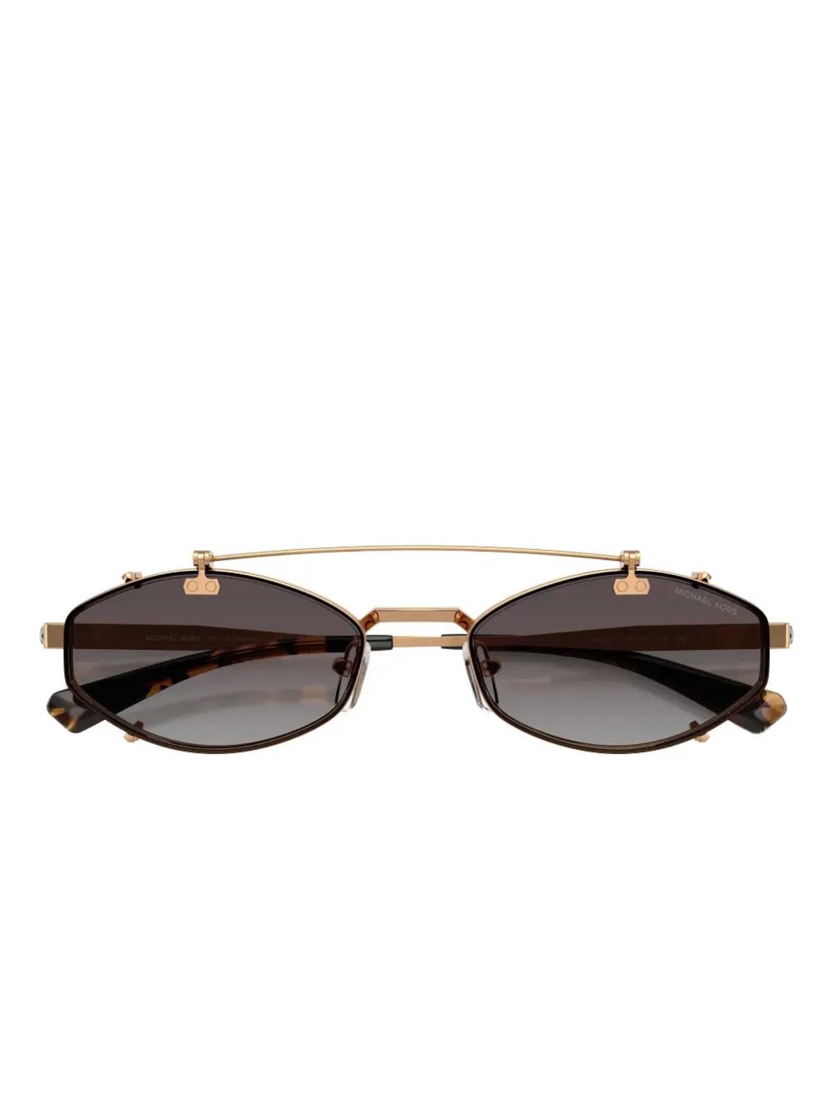 Michael Kors パロアルト ジオメトリックフレーム サングラス - メタリック - 画像4