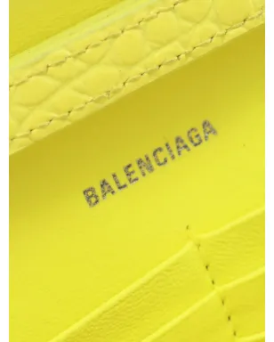 Balenciaga ビンテージ 10s クロコダイル型押し ウォレット - イエロー - サムネイル4