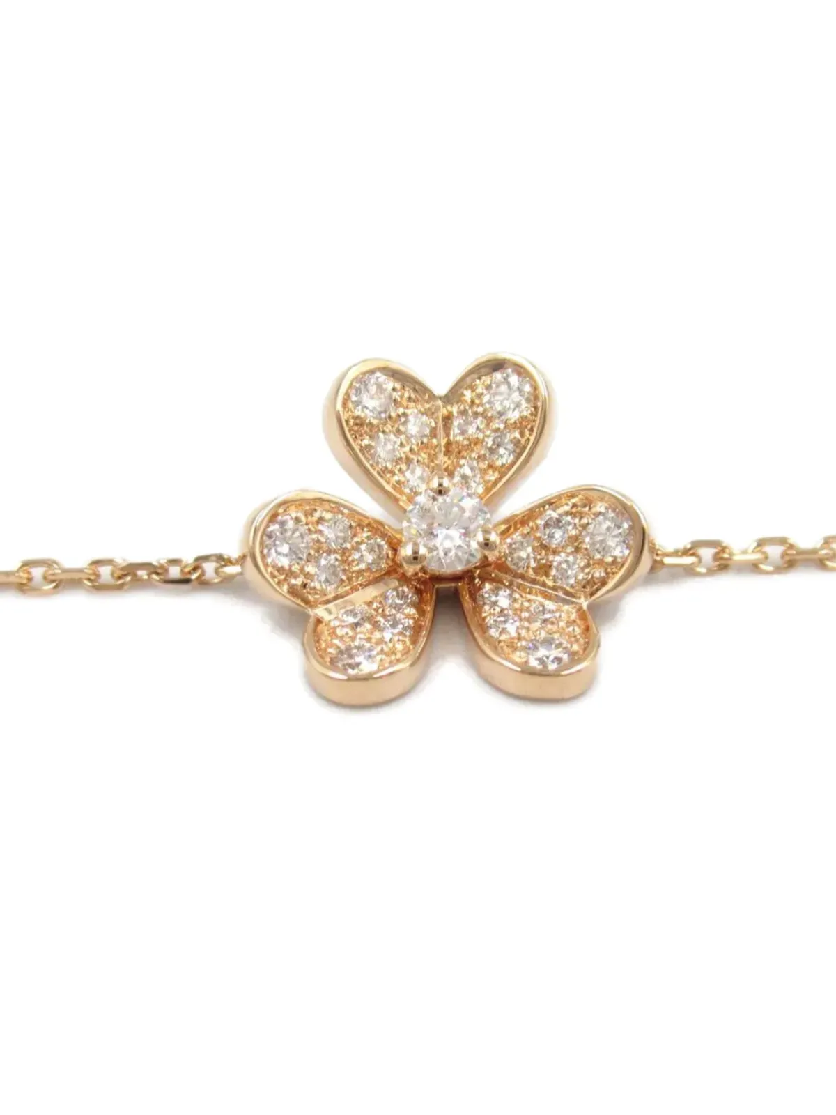 Van Cleef & Arpels ビンテージ フリボレ ダイヤモンド 花モチーフ ブレスレット - 画像5