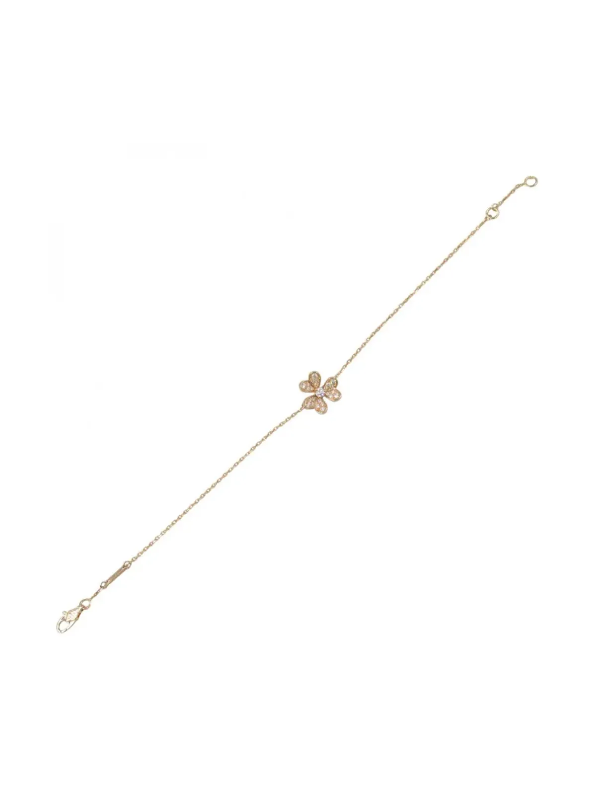 Van Cleef & Arpels ビンテージ フリボレ ダイヤモンド 花モチーフ ブレスレット - 画像3