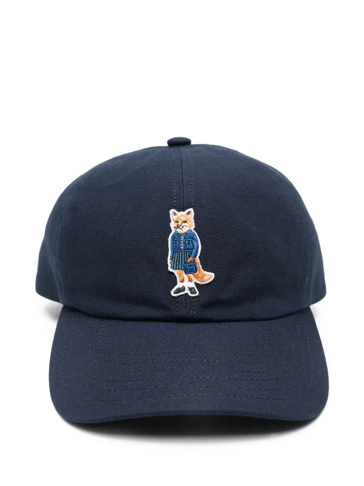 Maison Kitsuné 狐の刺繍入りベースボールキャップ - ブルー - 画像2