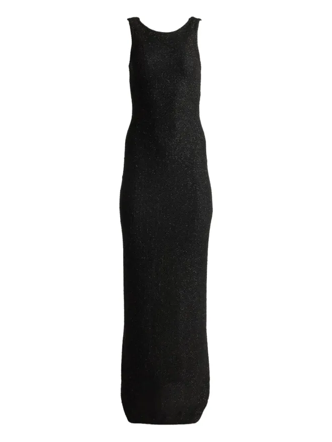 St. John St. John ブラック ノースリーブ マキシドレスの商品画像