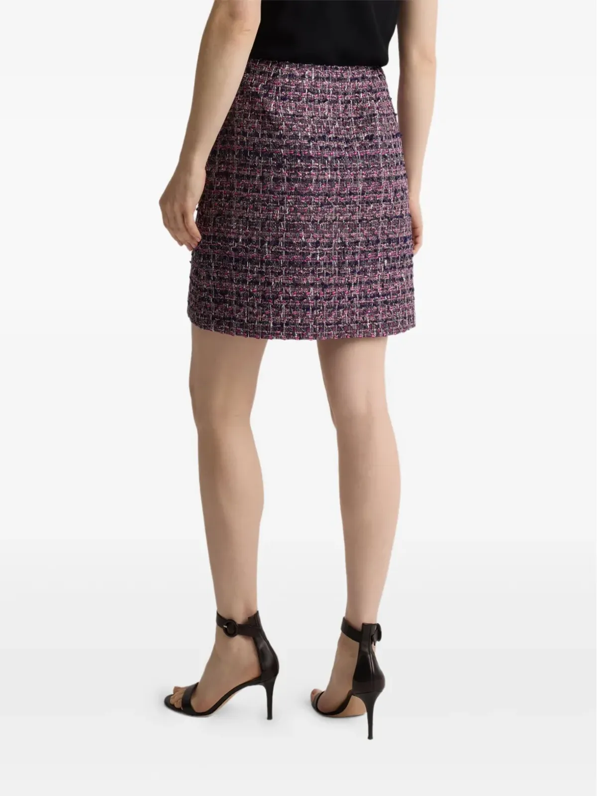 St. John lurex tweed ミニスカート - 画像3