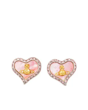 Vivienne Westwood オーブハート イヤリング - サムネイル1