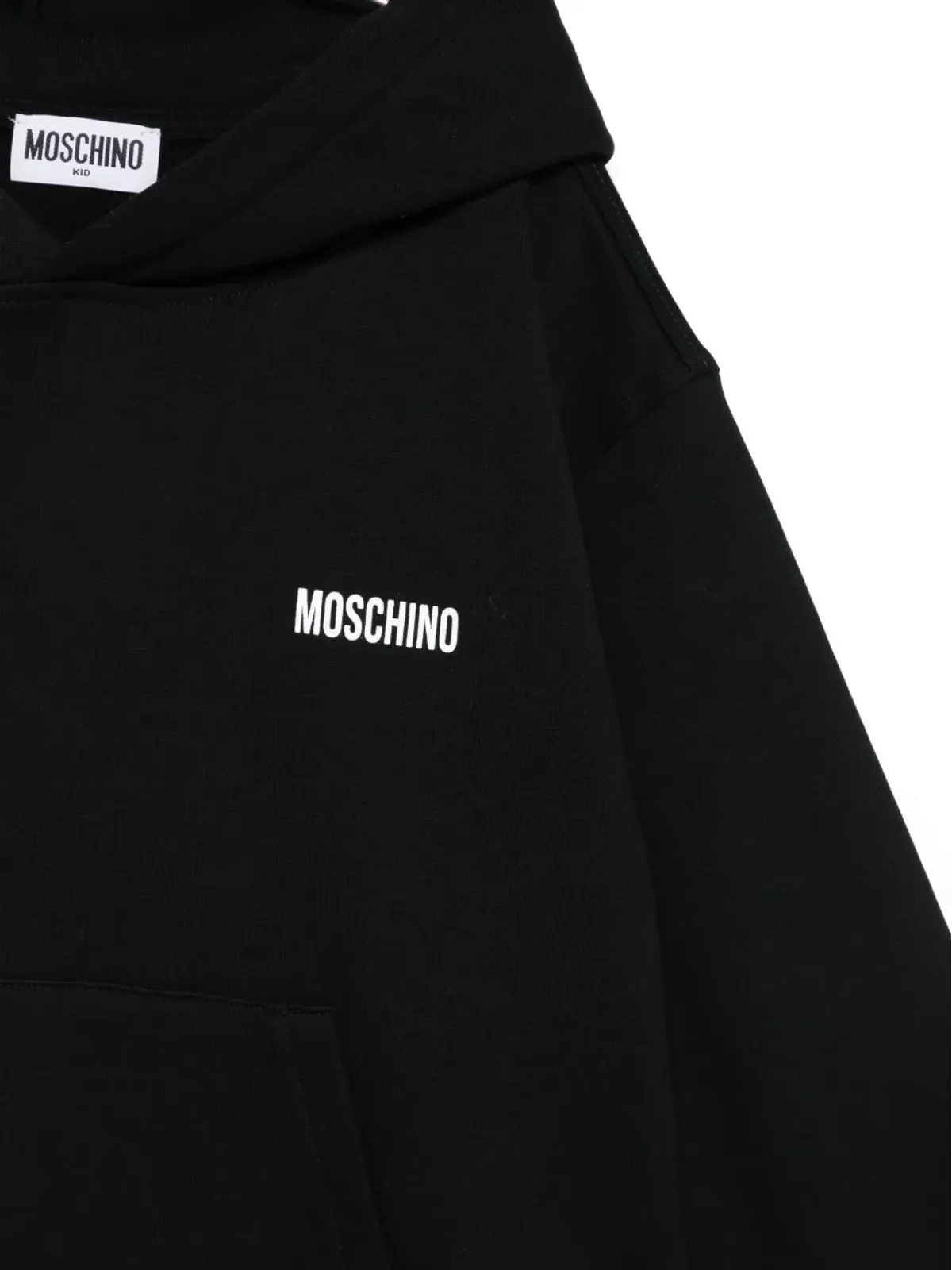 Moschino Kids スマイリーフェイス ラインストーン フーディ - ブラック - 画像3