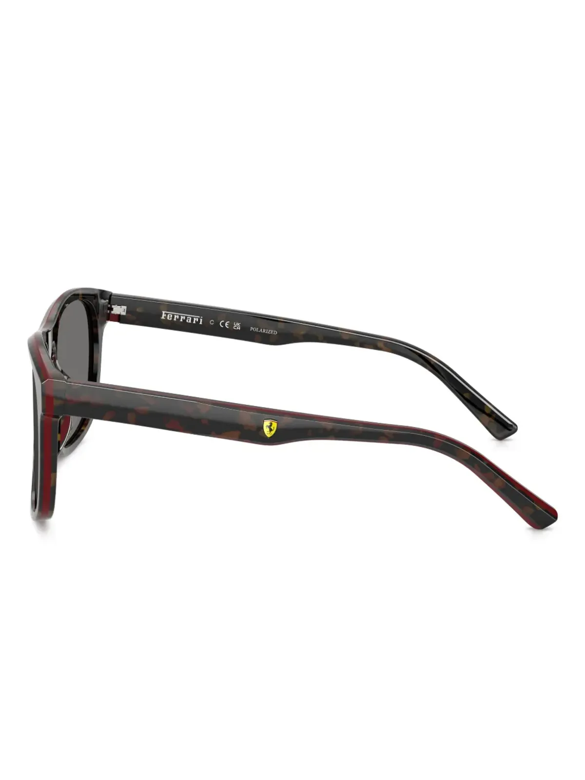 SCUDERIA FERRARI べっ甲柄スクエアサングラス - 画像4