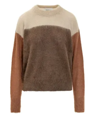 MARANT ÉTOILE カラーブロック長袖セーター - ブラウン - サムネイル1