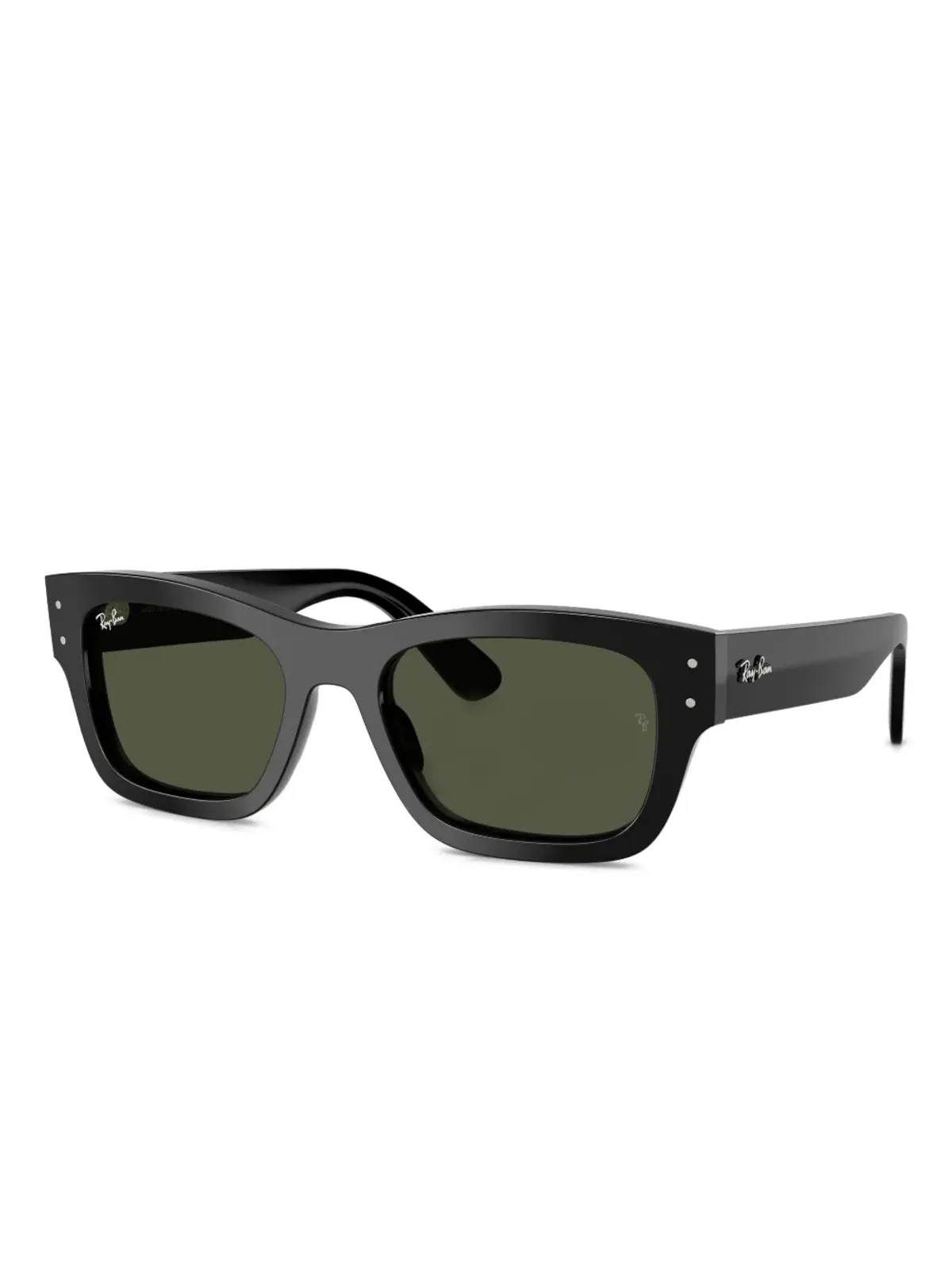Ray-Ban 長方形のアセテートサングラス - ブラック - 画像2
