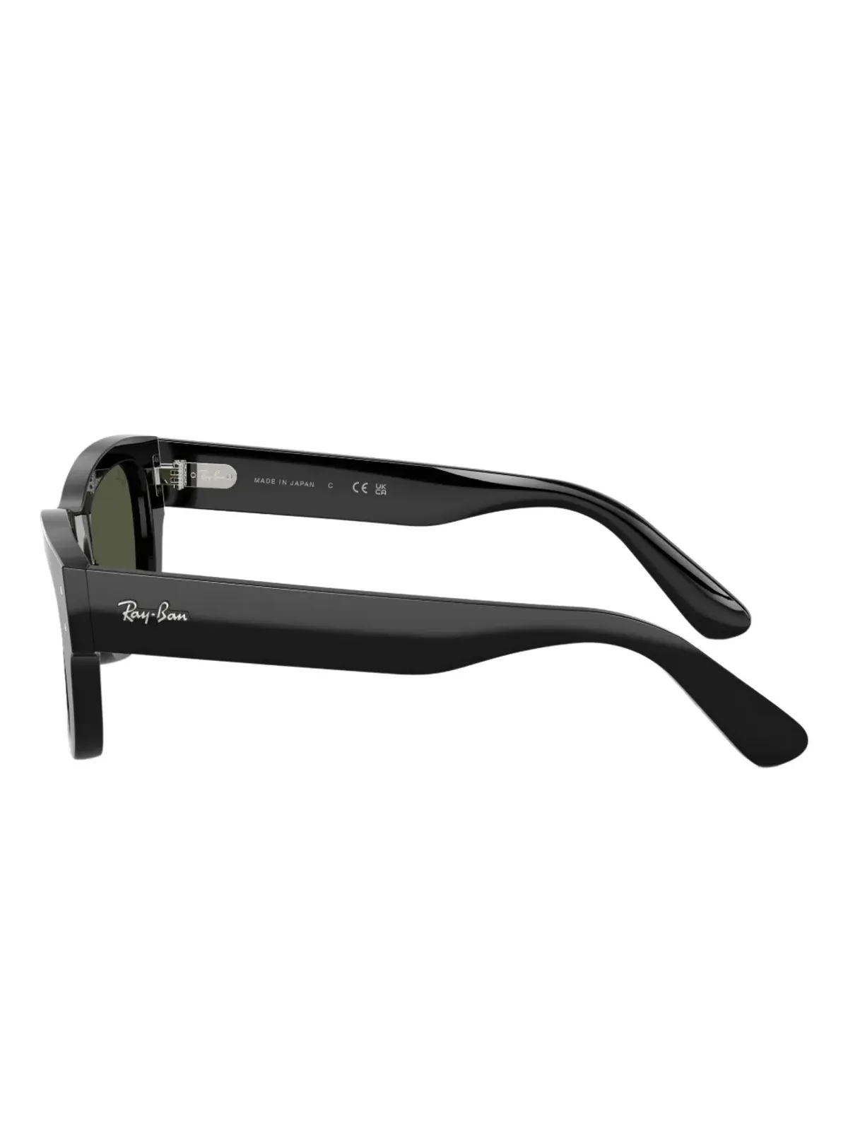 Ray-Ban 長方形のアセテートサングラス - ブラック - 画像3