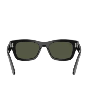 Ray-Ban 長方形のアセテートサングラス - ブラック - サムネイル4