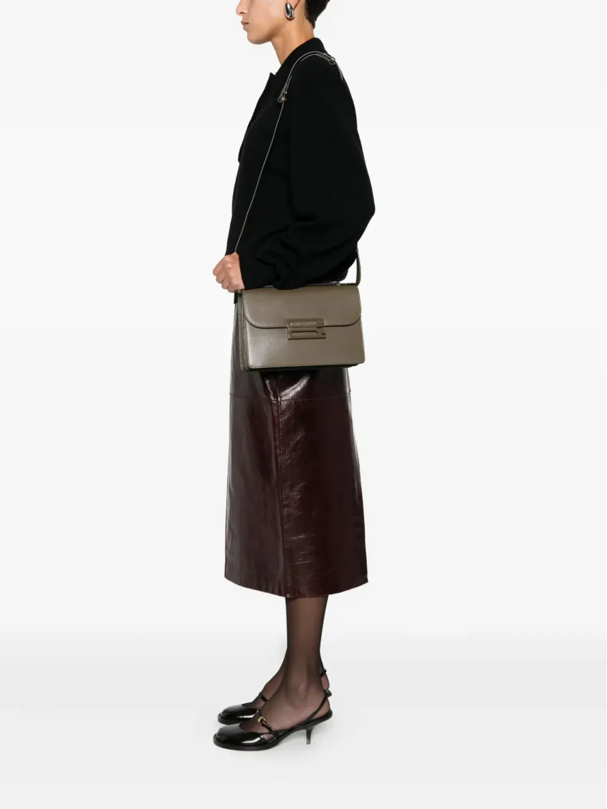 Victoria Beckham トップハンドルレザーショルダーバッグ - 画像2