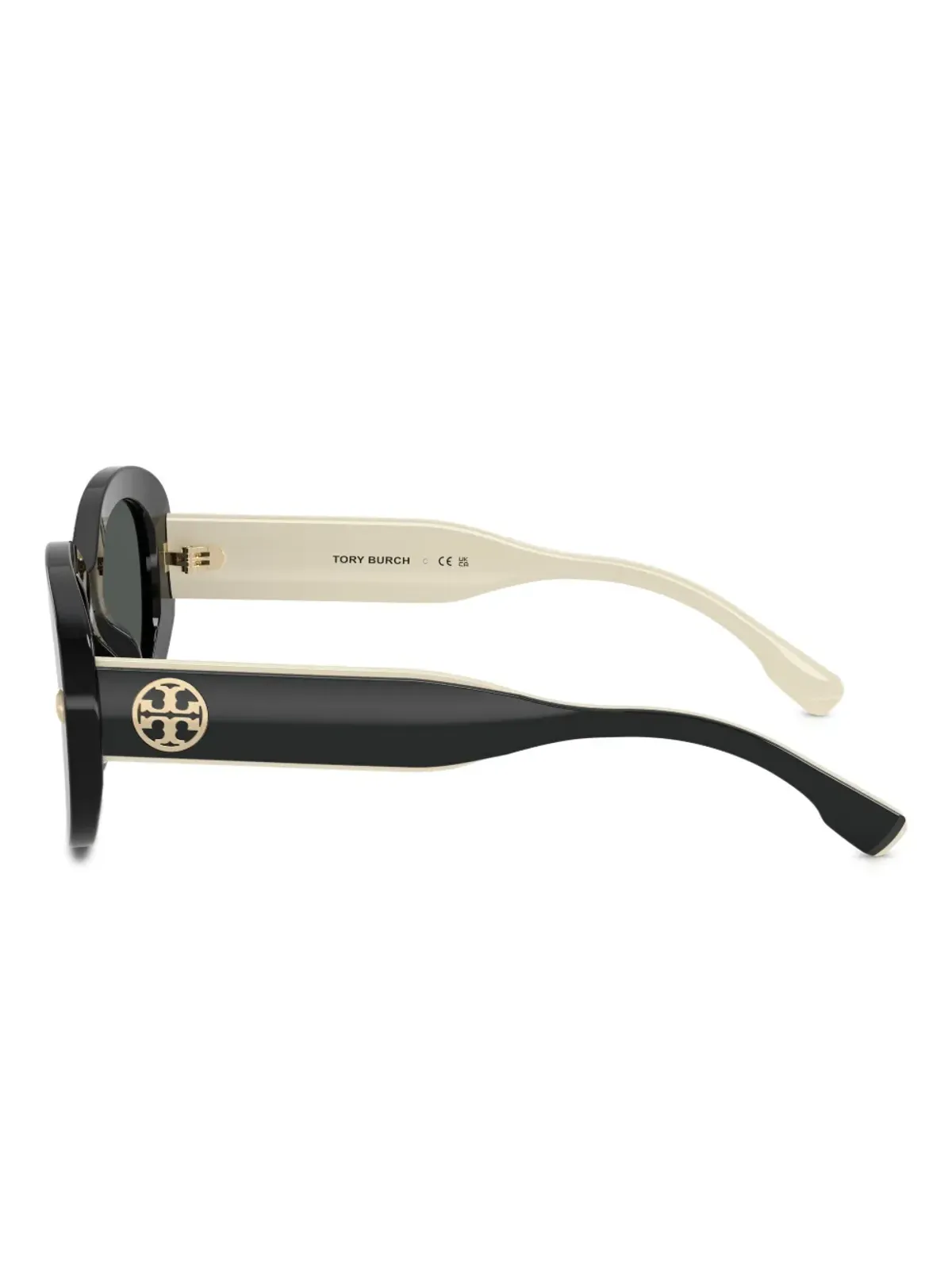Tory Burch オーバルフレーム ロゴディテール サングラス - 画像3