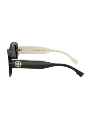 Tory Burch オーバルフレーム ロゴディテール サングラス - サムネイル3