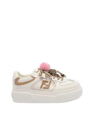 FENDI マルチカラー レザー マッチ スニーカー - サムネイル1