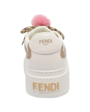 FENDI マルチカラー レザー マッチ スニーカー - サムネイル4