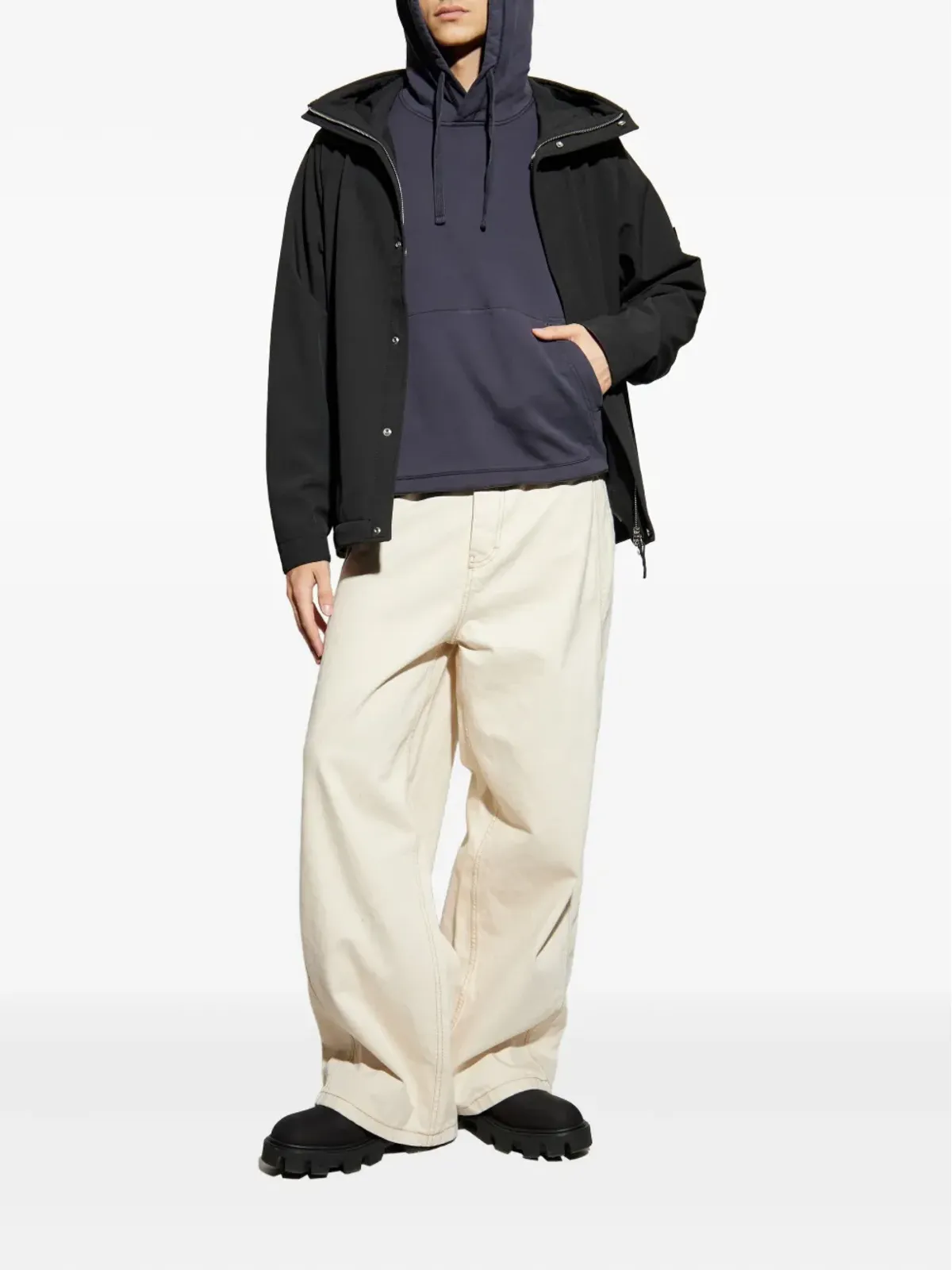 Stone Island ロゴパッチフーディー - 画像2
