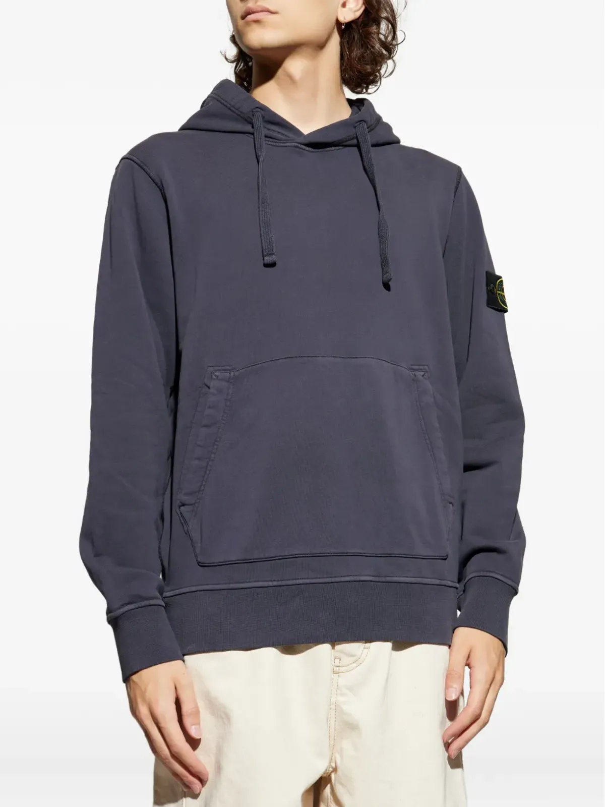 Stone Island ロゴパッチフーディー - 画像3
