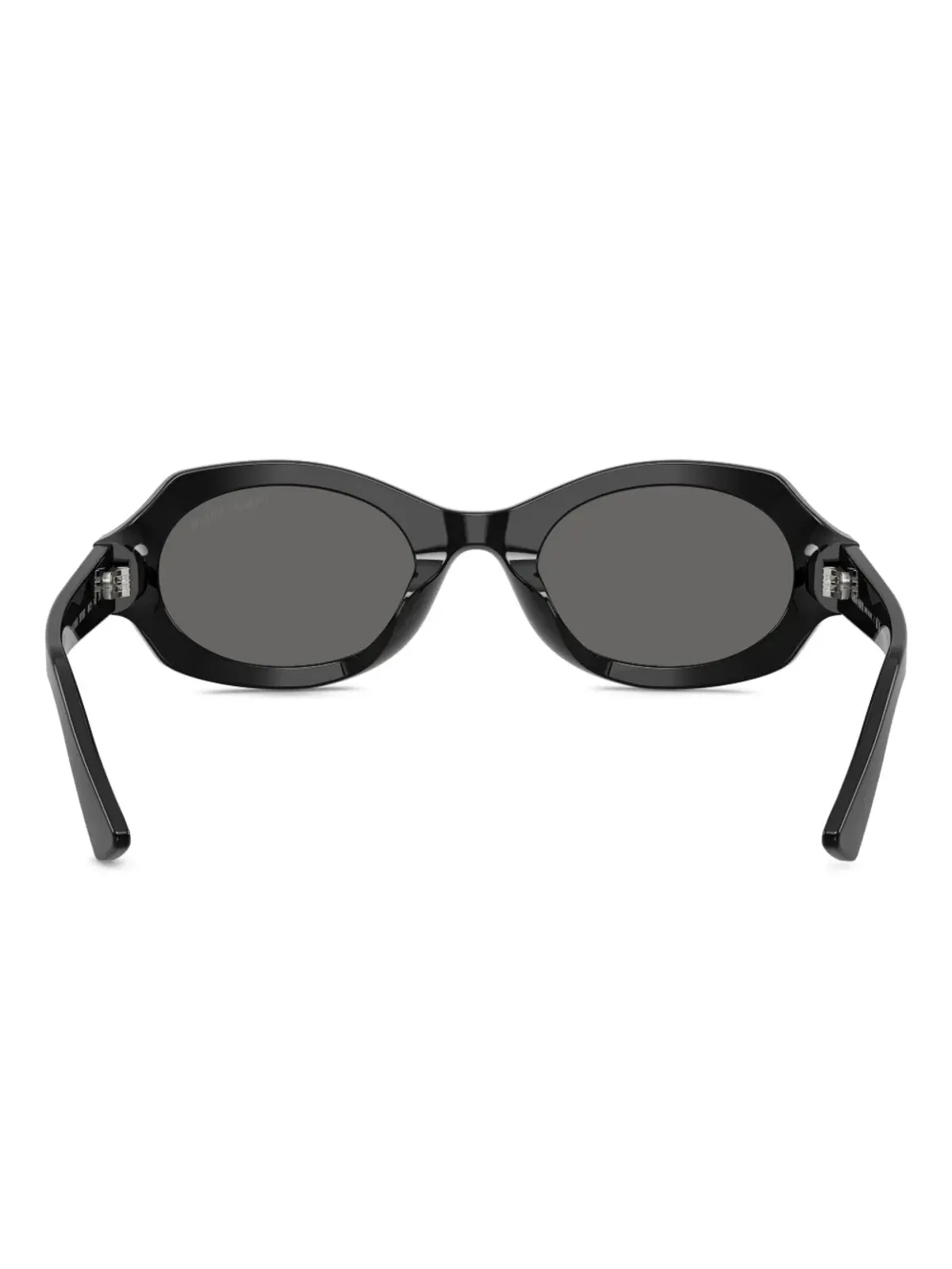 Giorgio Armani オーバルフレームサングラス - ブラック - 画像3