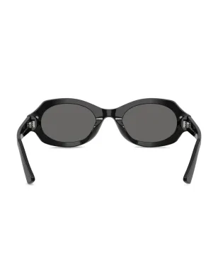 Giorgio Armani オーバルフレームサングラス - ブラック - サムネイル3