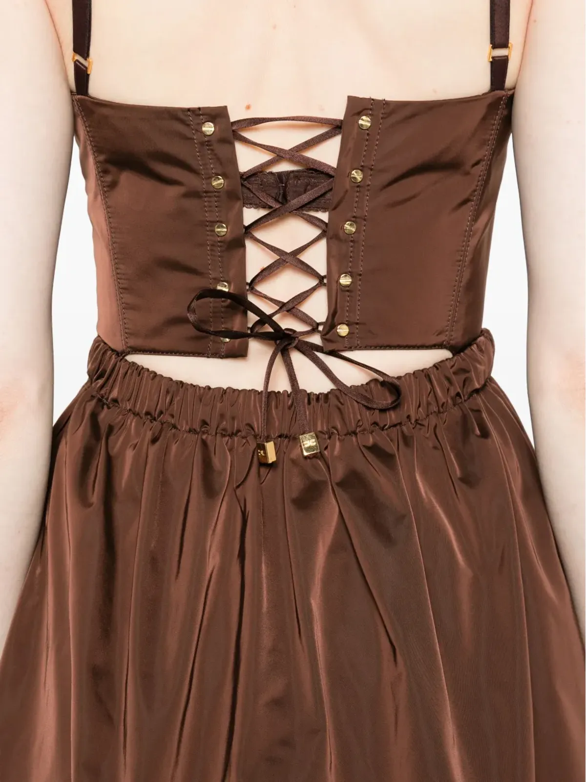 Elisabetta Franchi コルセット風ミニドレス - 画像5