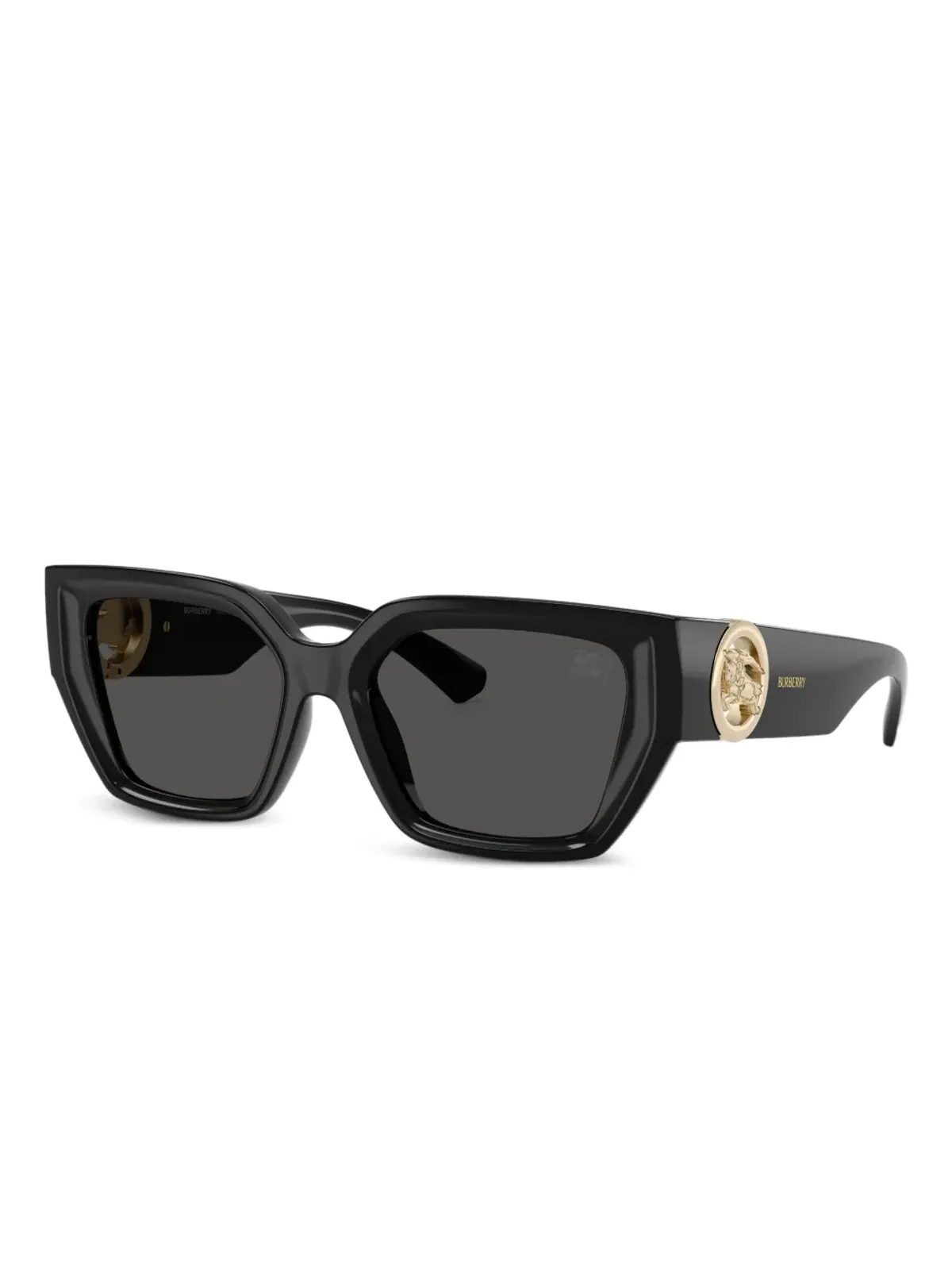 Burberry Eyewear 幾何学的フレーム ロゴプレート サングラス - 画像2